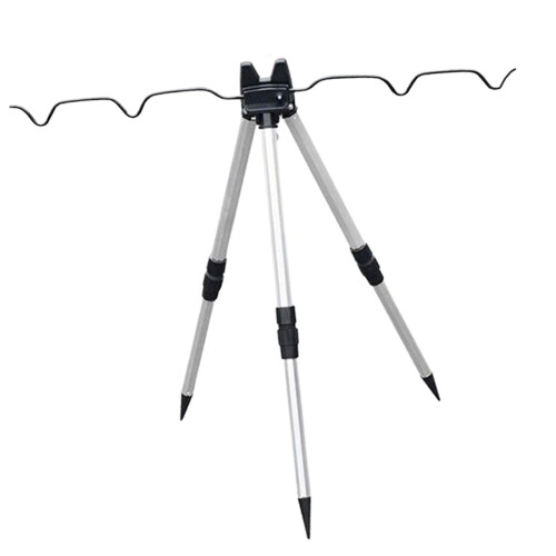 Fiskestangholder med stativ, foldbar, 5-stang, 60 cm