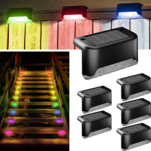 Napelemes kültéri teraszvilágítás RGB6 db-os csomag