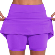 Falda de tenis de cintura alta para mujer con control de abdomen y