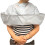 Foldable Hair Cutting Cape for Adults, Waterproof Grey 1