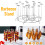 PAVEOS RVS BBQ-spiesrek 21,5 cm 1