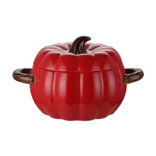 Keramisk soppgryta med lock, pumpa, 1500 ml