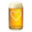 Bicchiere da birra da 473 ml con decorazione a forma di amo da pesca e cuore 1