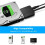 Cabo USB 3.0 para SATA, adaptador conversor de disco rígido USB 3.0, adaptador externo de HDD/SSD de 2,5/3,5 polegadas para laptop, Xbox One 4