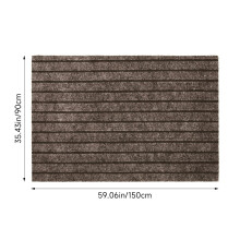 (Brown, 90*150cm) 1pc Premium Striped Carpet Runner - Non-Slip Trapping Carpet | Machine Washable | Versatile Indo