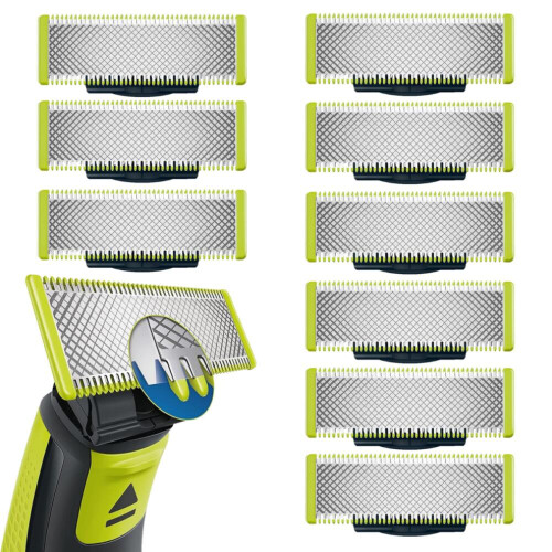 9-pack rakblad kompatibla med Philips Oneblade Replacement 1
