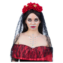Smiffys Make-Up FX Skull Face Jewels