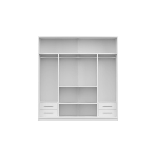 (203CM,Oak ) LEXUS Gold Sliding Door Wardrobe 2