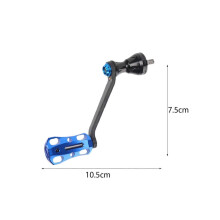 (10.5cmx7.5cm, Blue with Screw) Fishing Reel Handle Fishing Wheel Handle for Fishing Equipment River Fishing Gold with Screw