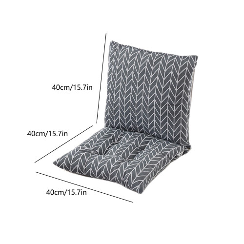 Office Chair Cushions Thickened Back and Seat 1 Pair 2