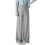 Stretchable Trousers Polyester Maternity Wide Leg Pants-Gray XL 1