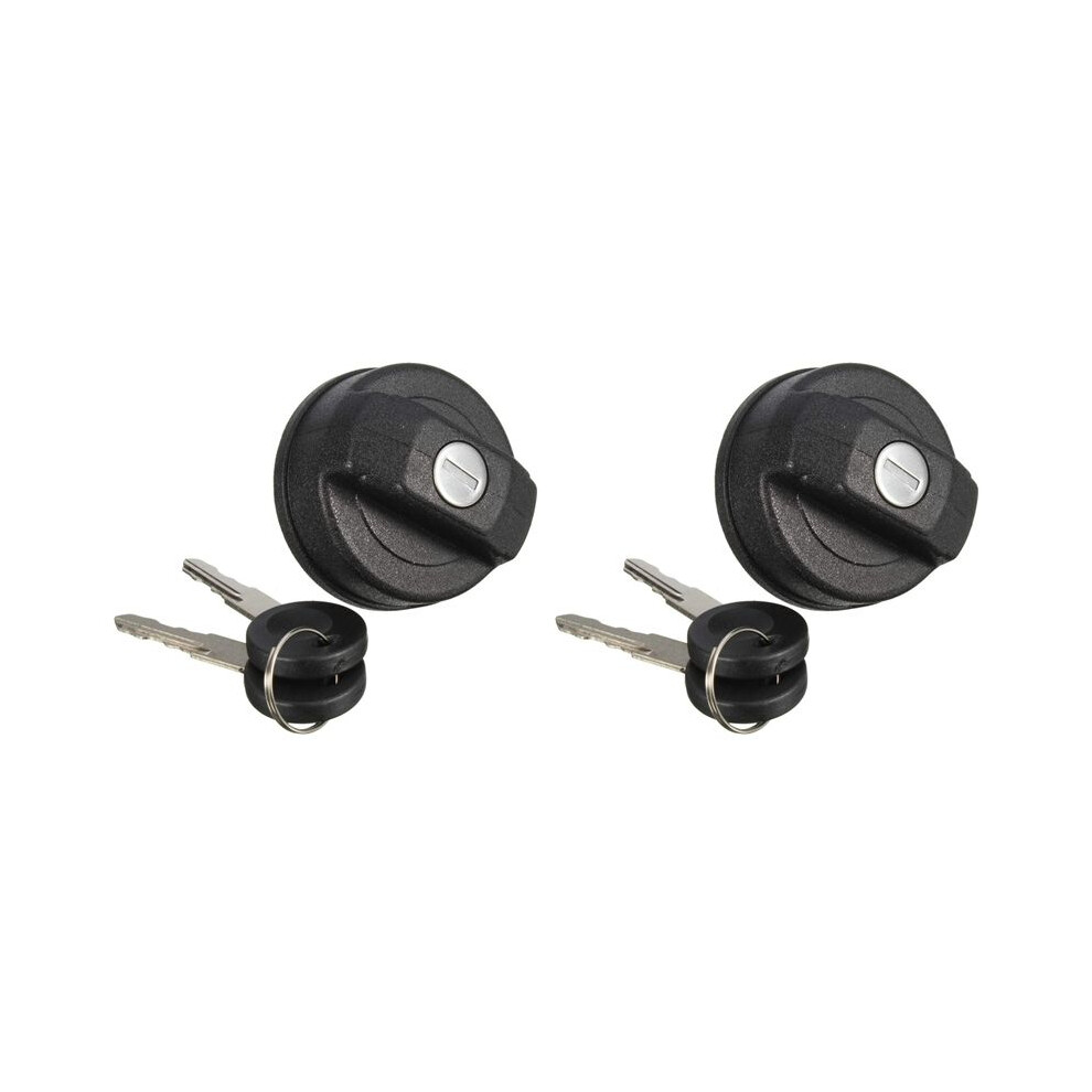 2X Car Fuel Petrol Locking Tank Fillter Cap Lockable 4 Keys Car Fuel Tank Cover Cap Lid With Key For Lupo Beetle - 4712540321953