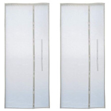 2X Luft Schleuse Fenster Siegel, Flexible Stoff Dichtungs Platte Window Seal mit Reißverschluss und Klebstoff für Mobile Klimaanlagen