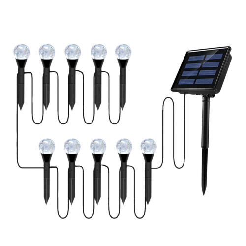 Solar Garden Lights RGB and Warm White 10-Pack 1
