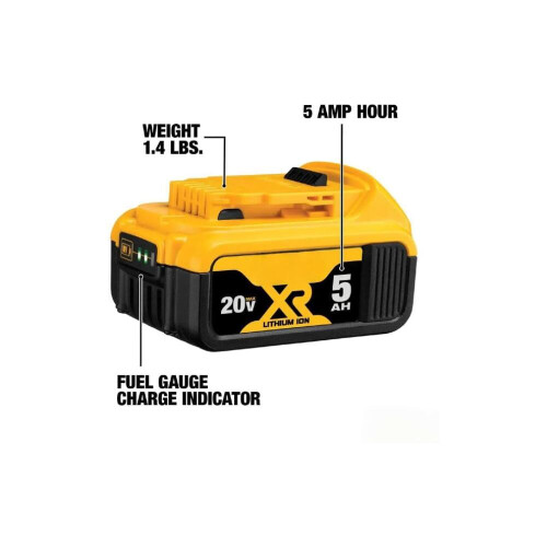 st litiumjonbatterier DEWALT 20 V 5 Ah XR 2