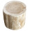 Beige träpall 25x19,5x19,5cm 1