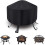 Round Fire Pit Cover 33-48 Inch Waterproof Dustproof 1