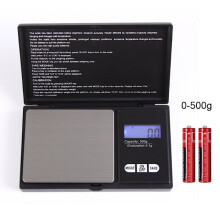 Digitálna vrecková váha 500 g 0,1 g striebornosivá
