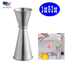 Rozsdamentes acél kettős koktél Jigger 1oz és 2oz
