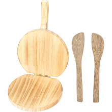 Houten deegpers voor dumplings, tortilla's en pizza