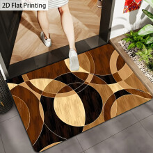 (Polychrome, 50cmX80cm(19.68inX31.49in)) Kitchen Mat, Easy Pattern Printed Rug, Thickened Anti-Slip Wear-Resistant Suitable for Kitchen,
