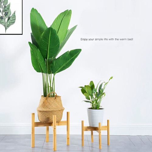 Supporto per fiori in bambù per pavimento o balcone – 1 pezzo 2