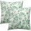 Fodere per cuscini decorativi in cotone verde chiaro, 40x40 cm (2 pezzi) 2