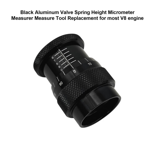 Ventilfjäderhöjdsmikrometer svart aluminium 1
