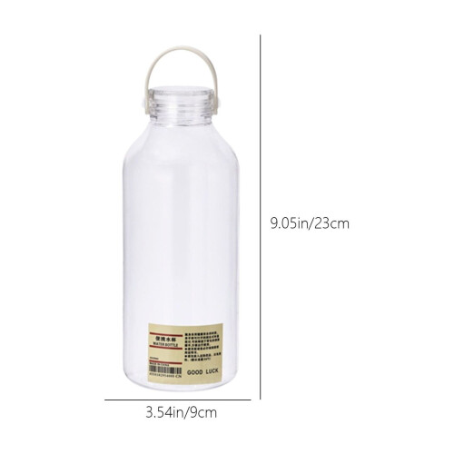 Transparent Plastic Water Bottle – 400ml or 1000ml 2