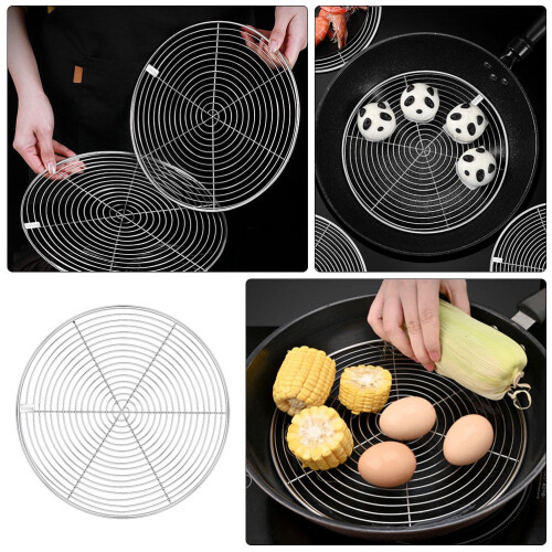 Heat-Resistant Wok Rack for Steaming and Cooling 2