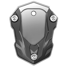 Motorsykkelstøtte i billetaluminium, rillet bunndesign, forbedret stabilitet, CNC-maskinert sidestøtteforlenger, anodisert finish