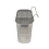 Porta bacchette in acciaio inox con 2 scomparti 3
