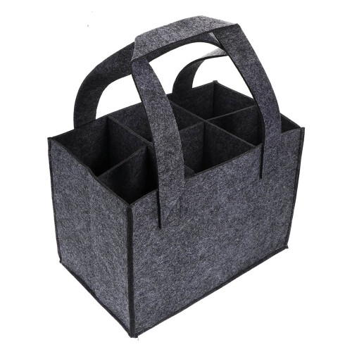 Wine cooler bag with divider 6-bottle insulated 1
