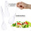 Transparant, extra stevig plastic serveerbestek, 30 stuks 2