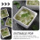 Witte keramische dipschaal 9x9x5,5 cm 2 stuks 4