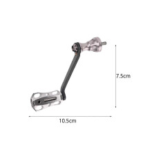 (10.5cmx7.5cm, Argent with Screw) Fishing Reel Handle Fishing Wheel Handle for Fishing Equipment River Fishing Gold with Screw