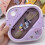 Boîte à bento compartimentée en plastique Sanrio avec couverts 3