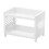 Dubbellaags bureau-opbergrek van wit plastic (1 stuk) 2