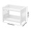 Dubbellaags bureau-opbergrek van wit plastic (1 stuk) 3