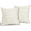 Conjunto de 2 capas de almofada com estampa de leopardo branco, 45x45cm (18x18 polegadas). 2