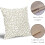 Conjunto de 2 capas de almofada com estampa de leopardo branco, 45x45cm (18x18 polegadas). 4
