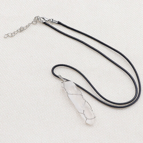Set cadou Crystal Chakra: Pandantiv hexagonal roz 1