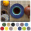 Sets de table ronds tissés en coton ramie de 18 cm 2