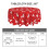 Round Christmas tablecloth elastic edge flannel backing 2