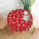 Round Christmas tablecloth elastic edge flannel backing 4