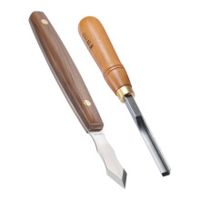 RUITOOL Long Neck Marking Knife&Right Angle Chisel with Solid Wood Handle Woodworking Tool for Marking Scribing and Carving