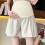 Breathable Polyester Pregnancy Shorts Flexible Elastic-Beige L 4