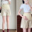 Breathable Polyester Pregnancy Shorts Flexible Elastic-Beige L 7