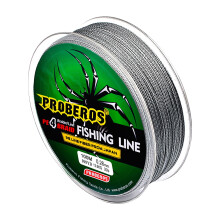 Líne Iascaireachta Braidithe 4-Shnáithe 109 Slat 30LB Liath 0.6mm
