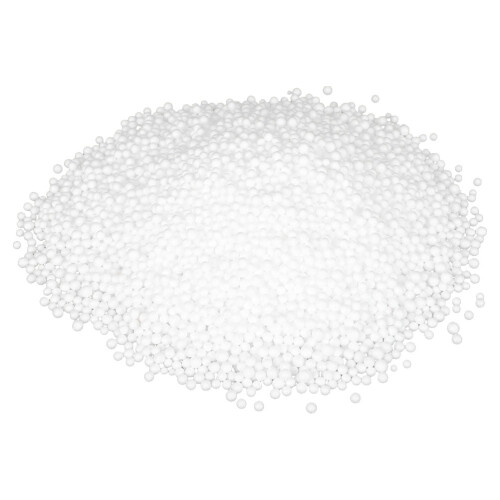 Bolas de espuma para enchimento de puffs, 0,9 cm, brancas.